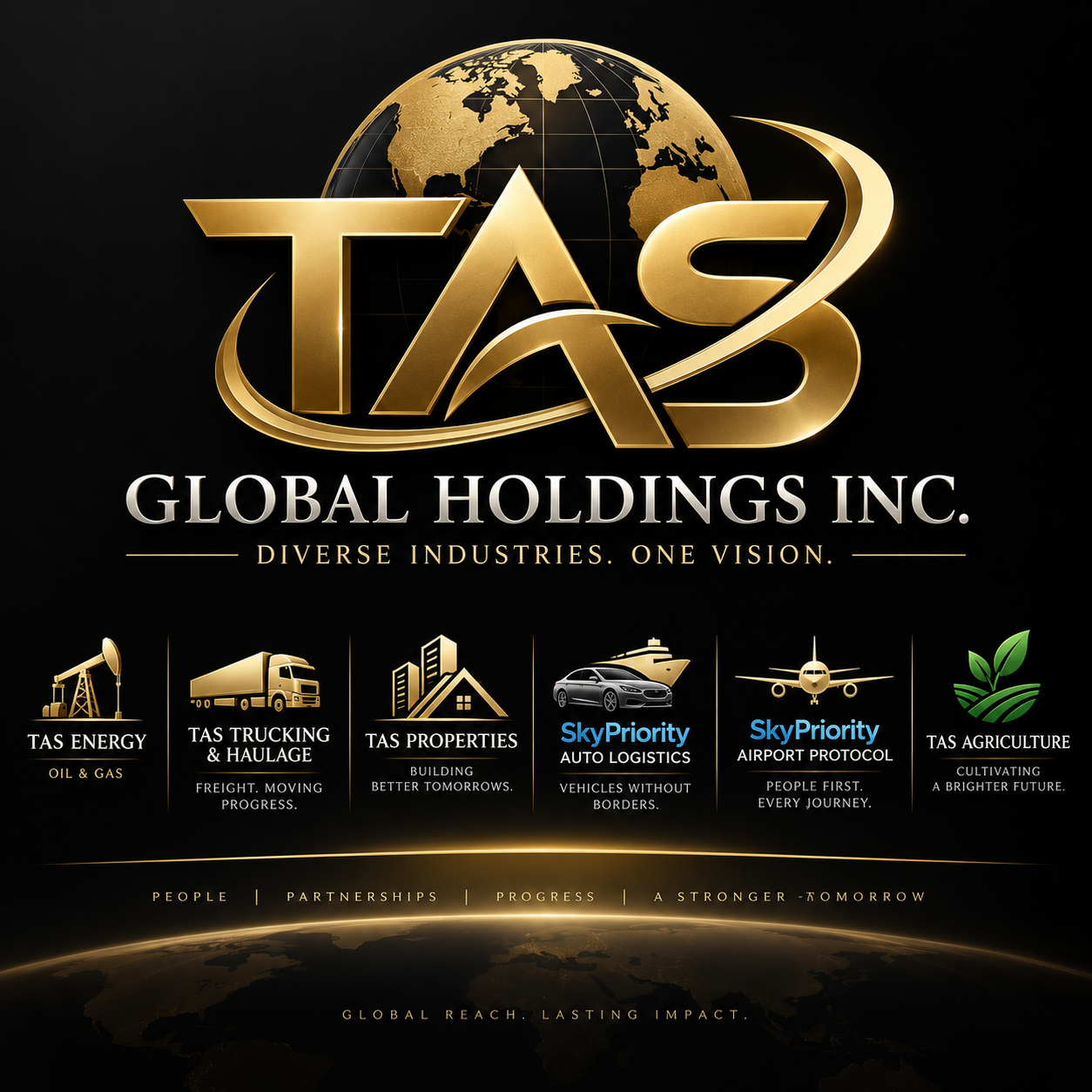 TAS Global Holdings Inc. brand identity